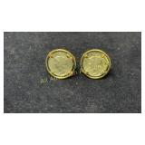 Mercury dime cuff links