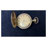 Vintage Elgin ladies wind up pocket watch, running