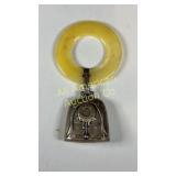 Vintage sterling silver DOB, time & weight