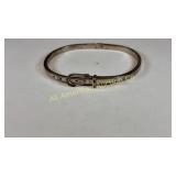 Unique sterling silver "belt" bracelet w/working