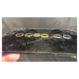 4 sterling silver rings size 8 & 2 stainless size7