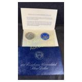 1973 Eisenhower uncirculated silver dollar, 40%