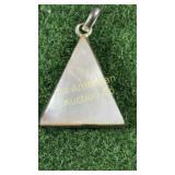 Mother of pearl in sterling silver pendant