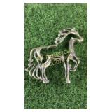 Sterling silver cutout 'Horse' pim marked 'SC'