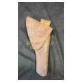 Hand tooled leather holster, unknown application