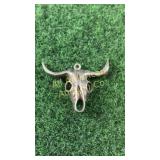 Sterling Longhorn cow skull charm/pendant