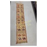 Unique embroidered table runner, 44' x 8'