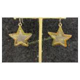 Pair of 'Start' sterling earrings marked 'Mexico,