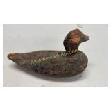 Vintage duck decoy, unknown maker, damaged bill &
