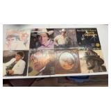 8 vintage vinyl 33 1/3 record albums, various