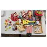 Huge mixed lot of dolls, action clip ons, etc.