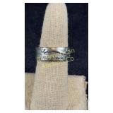 Ring made from a 1961 Franklin silver half dollar