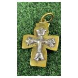 Jeep Collins sterling silver on brass crucifix