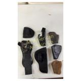 Seven holsters, various applications