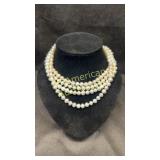 Kendra Scott 3 strand cultured pearl necklace