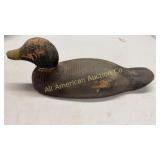 Vintage wooden duck decoy, unknown maker, 16'