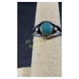 Sterling & turquoise ring size 7, appears to have