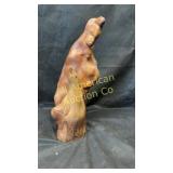 Unique 'Man & Bird' carving from a piece of drift