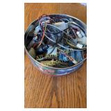 Mixed lot of vintage computer adapters and plugs,