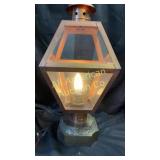 Lamp post style table lamp, 25' tall