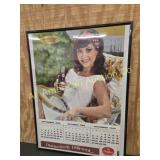 VINTAGE 1966 DR. PEPPER ADVERTISING CALENDAR PAGE