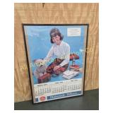 VINTAGE 1965 DR. PEPPER ADVERTISING CALENDAR PAGE