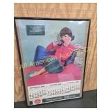 VINTAGE 1965 DR. PEPPER ADVERTISING CALENDAR PAGE