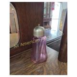 VINTAGE VICTORIAN CRANBERRY GLASS SUGAR SHAKER
