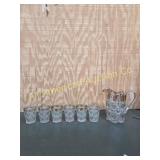 VINTAGE EARLY AMERICAN PATTERN GLASS SET