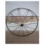 ANTIQUE IRON WAGON WHEEL