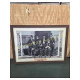 VINTAGE 1975 FRAMED BIANCHI LEATHER ADVERTISMENT