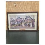 VINTAGE 1978 FRAMED BIANCHI LEATHER ADVERTISMENT