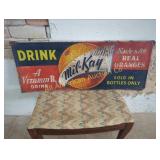 VINTAGE DRINK MIL-KAY EMBOSSED METAL SIGN