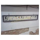 VINTAGE "BLACKWELL GRO" GROCERY STORE METAL SIGN