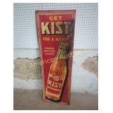 VINTAGE KIST SODA EMBOSSED METAL SIGN