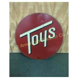 VINTAGE MUMMERT TOYS ADVERTISING METAL SIGN