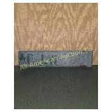 VINTAGE OILWELL PUMP JACK EMBOSSED METAL SIGN