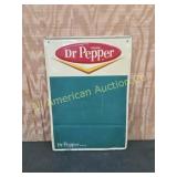 VINTAGE DR. PEPPER EMBOSSED MENU SIGN