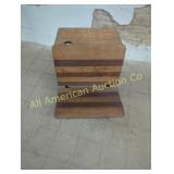 ANTIQUE CAST IRON & WOOD FOLDING SCHOOL DESK