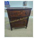 EARLY ANTIQUE MAHOGANY CHEST