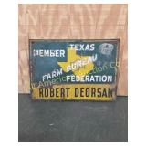 VINTAGE FARM BUREAU FEDERATION MEMEBER SIGN