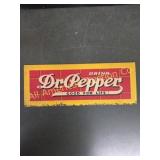 VINTAGE DR. PEPPER PAINTED METAL SIGN