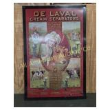 DE LAVAL CREAM SEPARATORS PAINTED METAL SIGN