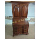 ANTIQUE MAHOGANY MADDOX SECRETARY BOOKCASE