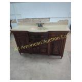 ANTIQUE FRENCH VANITY WITH SINK