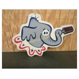 VINTAGE CIRCUS ELEPANT DAIRY ICE CREAM SIGN