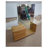 VINTAGE HEYWOOD WAKEFIELD WHEAT VANITY / DRESSER