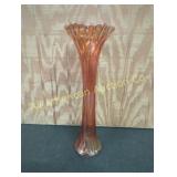 VINTAGE CARNIVAL GLASS SWING VASE