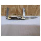 SCHRADE 3 BLADE UNCLE HENRY POCKET KNIFE
