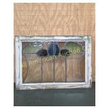 ANTIQUE VICTORIAN OLD ENGLISH STAIN GLASS WINDOW